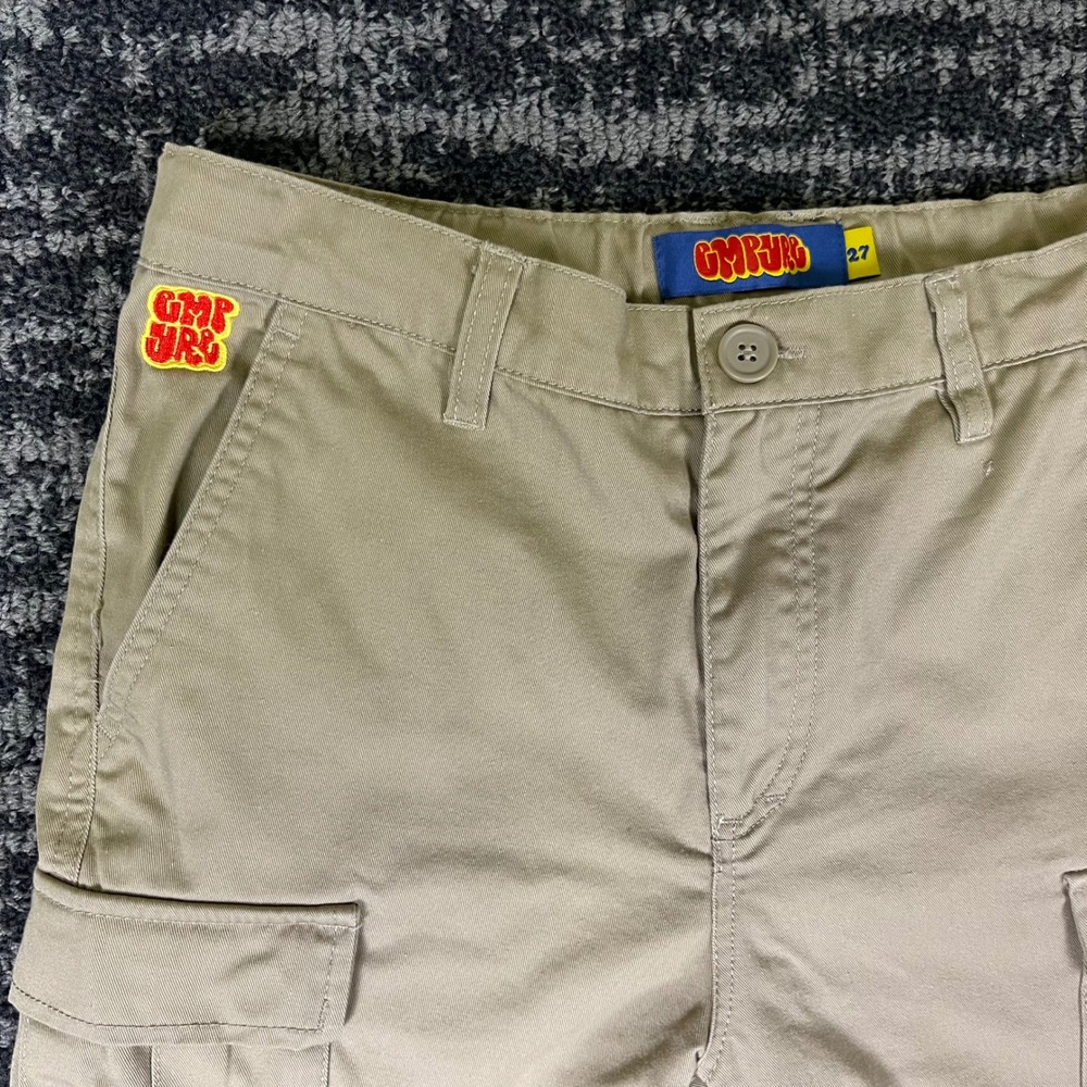 Y2K Empyre Relaxed Fit Cargo Skateboarding Pants Khaki Tan Mens 27 E0153423117C - Picture 4 of 12